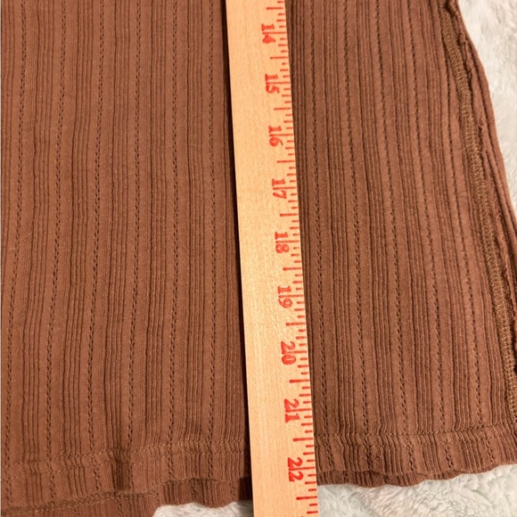 Ruff Hewn Brown Ribbed Button-Down Top - Picture 4 of 7